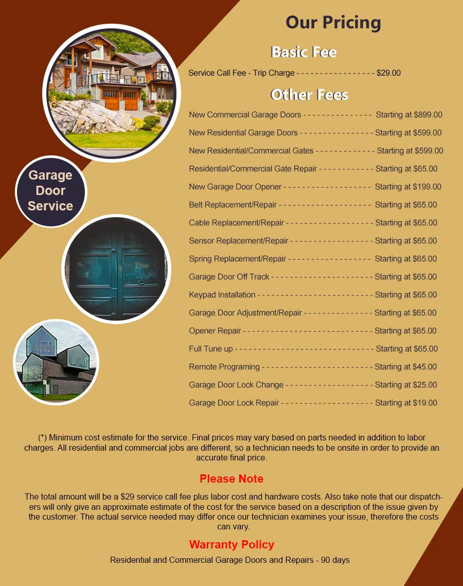 5 Star Garage Doors Austin, TX 512-575-3343 - pricelist6